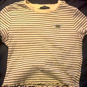 Forever 21  Striped Black and White T-Shirt